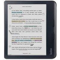 Kobo Libra Colour 7-Inch Ereader - E Ink Kaleido 3 Colour Display, Kobo Stylus 2 Compatibility, Waterproof - Black