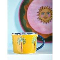 Eleanor Bowmer Electric Coast Set Of 2 Palm Tree Mugs