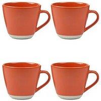 Sur La Table Colour Me Happy Set Of 4 Mugs - Orange