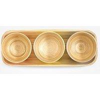 Sur La Table Colour Me Happy Serving Tray And Dipping Bowls Set