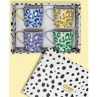 Eleanor Bowmer Pastel Leopard Mugs &Ndash; Set Of 4