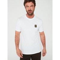 Belstaff Left Chest Patch Logo Regular Fit T-Shirt - White
