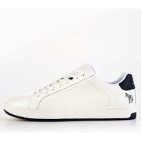 Ps Paul Smith Albany Zebra Heel Lace Sneaker - White