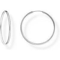 Thomas Sabo Medium Hoop Earrings: Versatile, Comfortable, Silver