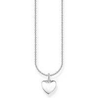 Thomas Sabo Heart Pendant Necklace: Timeless, Romantic, Silver, Adjustable Length