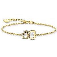 Thomas Sabo Intertwined Hearts Bracelet: Romantic, Playful, Silver, Zirconia Pav&Eacute;