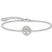 Thomas Sabo Tree Of Love Pendant Bracelet: Deep Symbolism, Silver, Adjustable Length