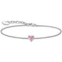 Thomas Sabo Large Heart Pendant Bracelet: Romantic, Versatile, Adjustable Length