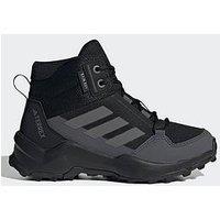 Adidas Terrex Kids Ax4 Rain Ready Waterproof Hiking Boots - Dark Grey