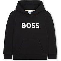 Boss Boys Logo Hoodie - Black