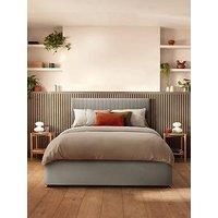 Silentnight Dusk Headboard- Velvet - Silver