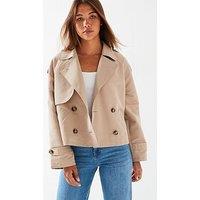 Vero Moda Short Trench Coat - Beige