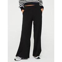 Jdy Wide Leg Flowy Trousers - Black