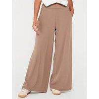 Jdy Wide Leg Flowy Trousers - Grey