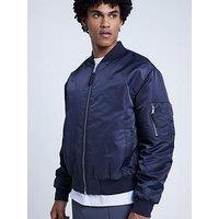 River Island Ma1 Bomber Jacket - Navy