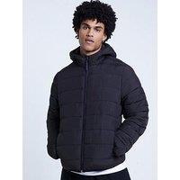 River Island Quilted Hooded Padded Jacket