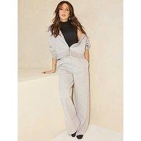Michelle Keegan Premium Soft Wide Leg Joggers - Grey