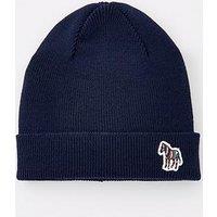 Ps Paul Smith Zebra Beanie Hat - Navy