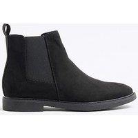 River Island Suede Crepe Sole Chelsea Boots