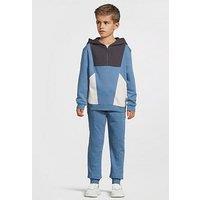 Mini V By Very Boys Cut And Sew Hoodie And Jog Set - Multi