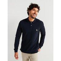 Ps Paul Smith Regular Fit Zebra Long Sleeve Polo Shirt - Navy