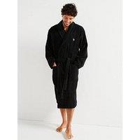 Ps Paul Smith Zebra Towelling Robe - Black