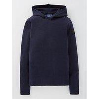 Jack & Jones Junior Boys Aero Knitted Hoodie - Navy