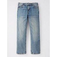 V By Very Girls Straight Leg Jean - Mid Blue