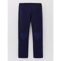 Mini V By Very Girls Fleece Lined Leggings - Navy