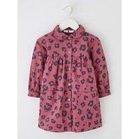 Mini V By Very Girls Leopard Print Twill Dress