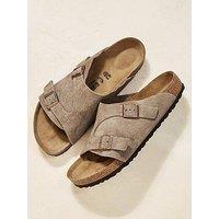 Birkenstock Men'S Zurich Suede Sandals - Beige