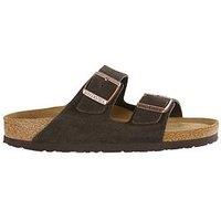 Birkenstock Men'S Arizona Suede Sandals - Brown