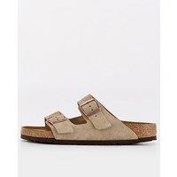 Birkenstock Men'S Arizona Suede Sandals - Beige