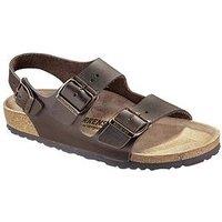 Birkenstock Men'S Milano Natural Leather Sandals - Brown