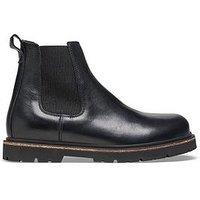 Birkenstock Men'S Highwood Leather Chelsea Boot - Black