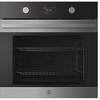 Hoover Ho6 H5B3Htx 78L Single Oven, 16F + Wifi, Steam Clean, Smart (Rotary) Ux, Airfry, Telescopic - Black Glass & Stainless Steel - Oven Only
