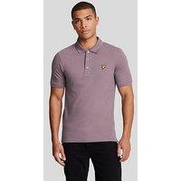 Lyle & Scott Lyle & Scott Short Sleeve Regular Fit Plain Polo Shirt - Purple