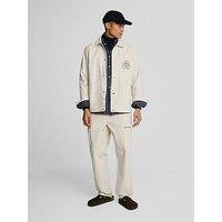 Lyle & Scott Tapered Fatigue Chino Trousers - Off White