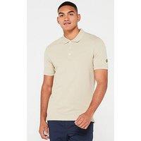 Lyle & Scott Short Sleeve Embroidered Regular Fit Polo Shirt - Khaki