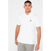 Lyle & Scott Lyle & Scott Short Sleeve Zip Polo Shirt - White