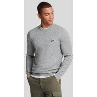 Lyle & Scott Cotton Merino Crew Knitted Jumper - Grey