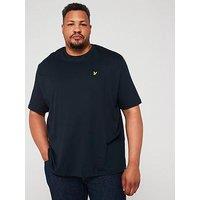 Lyle & Scott Big & Tall Plain Regular Fit T-Shirt - Navy