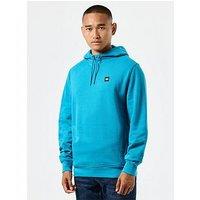 Weekend Offender Ribbed Plain Badge Hoodie - Blue