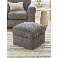 Very Home New Bailey Fabric Storage Footstool - Fsc Certified