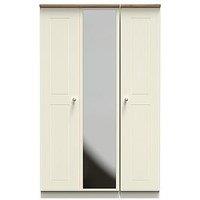 Swift Tivoli Part Assembled 3 Door Mirrored Wardrobe