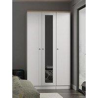 Swift Sydney Part Assembled Tall 3 Door Mirrored Wardrobe