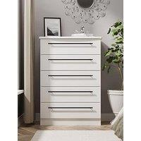 Swift Boston Ready Assembled Chest Of 5 Drawers