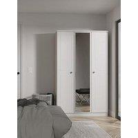 Swift Cambridge Part Assembled 3 Door Mirrored Wardrobe