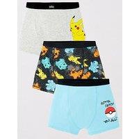 Pokemon 3 Pack Pokemon Boxer Trunks - Multi