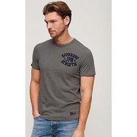 Superdry Vintage Athletic Chest Short Sleeve T-Shirt - Grey